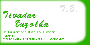 tivadar buzolka business card